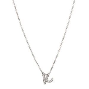 Nadri initial cubic zirconia necklace “K” NWT